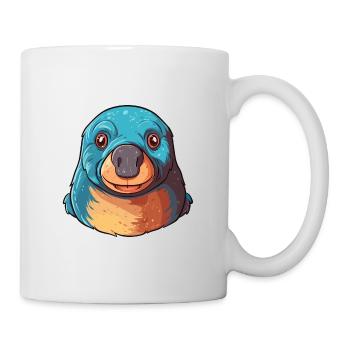 Mole Colorful Watercolor Cartoon Kawaii Animal - Mug - white - Right