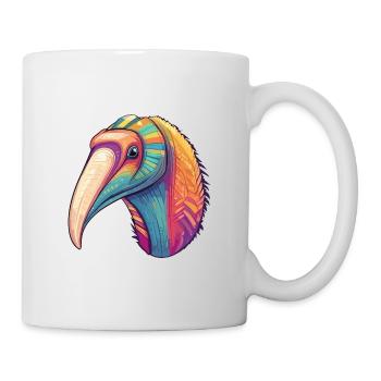 Ameisenbär Bunte Aquarell-Karikatur Kawaii-Tier - Tasse - Weiß - Rechts