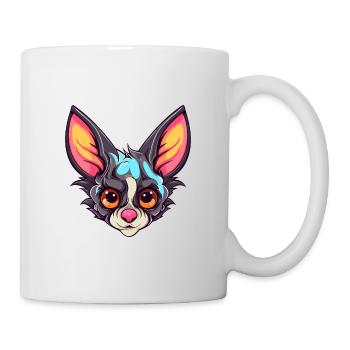 Aye Aye Bunte Aquarell-Karikatur Kawaii-Tier - Tasse - Weiß - Rechts