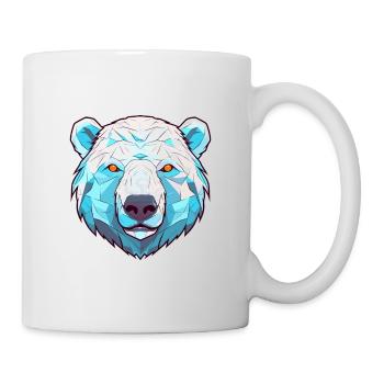 Ours Polaire Aquarelle Colorée Dessin Animé Kawaii Anim - Mug blanc - blanc - Droite