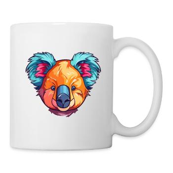 Koala Buntes Aquarell Cartoon Kawaii Tier - Tasse - Weiß - Rechts
