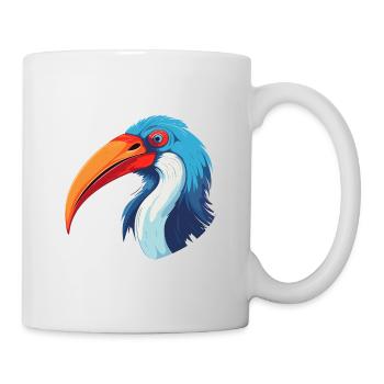 Ibis Colorful Watercolor Cartoon Kawaii Animal - Mug - white - Right