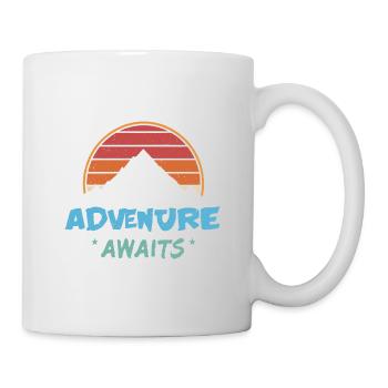 Das Abenteuer wartet auf Sie - Tasse - Weiß - Rechts