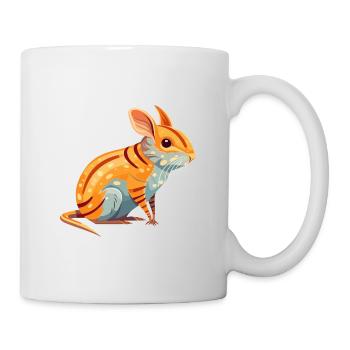 Elephant Shrew Colorful Watercolor Cartoon Kawaii - Mug - white - Right