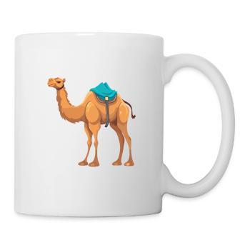Camel Colorful Watercolor Cartoon Kawaii Animal - Mug - white - Right