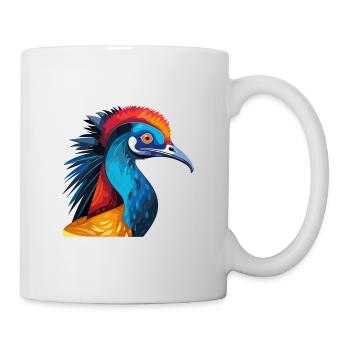 Casoar Aquarelle Colorée Dessin Animé Kawaii Anima - Mug blanc - blanc - Droite