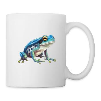 Grenouille Aquarelle Colorée Dessin Animé Kawaii Animal - Mug blanc - blanc - Droite