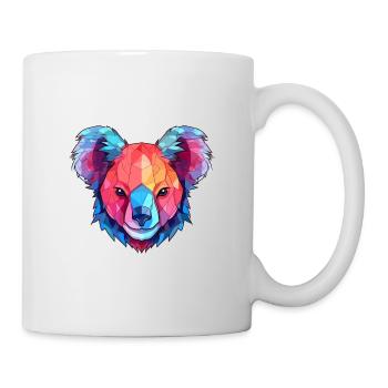 Koala Buntes Aquarell Cartoon Kawaii Tier - Tasse - Weiß - Rechts