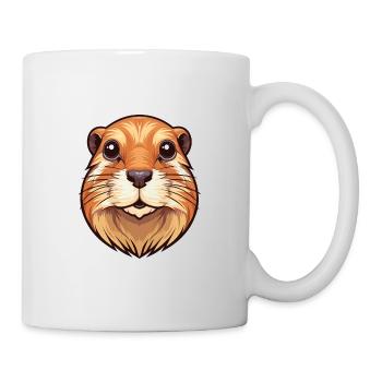 Gopher Colorful Watercolor Cartoon Kawaii Animal - Mug - white - Right