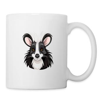 Skunk Aquarelle Colorée Dessin Animé Kawaii Animal - Mug blanc - blanc - Droite