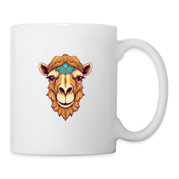Camel Colorful Watercolor Cartoon Kawaii Animal - Mug - white - Right