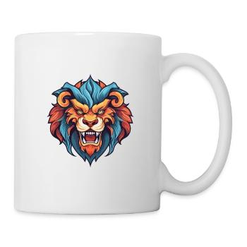 Manticore Aquarelle Colorée Dessin Animé Kawaii Anima - Mug blanc - blanc - Droite