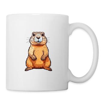 Gopher Colorful Watercolor Cartoon Kawaii Animal - Mug - white - Right