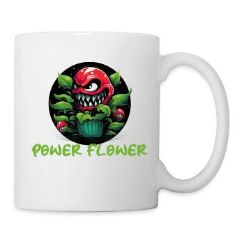 Plante à fleurs de puissance - Mug blanc - blanc - Droite