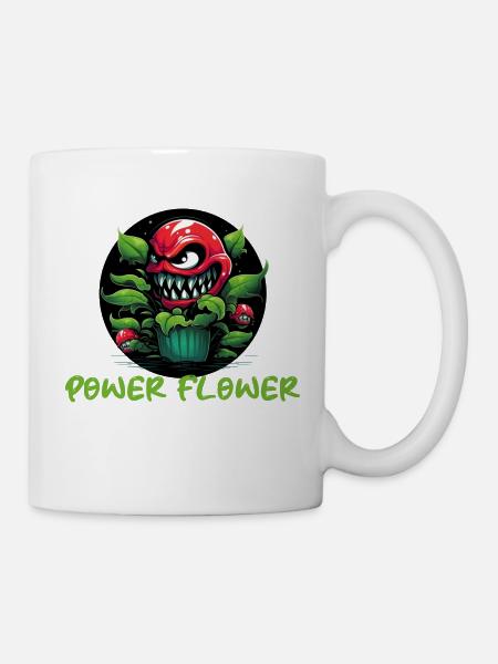 Power Flower Plant - Mug - white