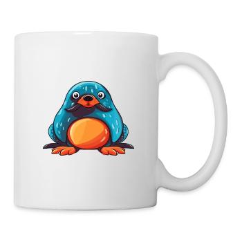 Mole Colorful Watercolor Cartoon Kawaii Animal - Mug - white - Right