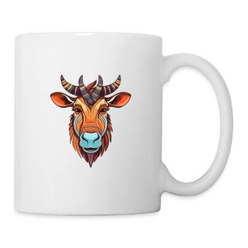 Bongo Buntes Aquarell Cartoon Kawaii Tier - Tasse - Weiß - Rechts