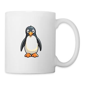 Pinguin Niedliche Karikatur Kawaii Aquarell Tier Haustier - Tasse - Weiß - Rechts