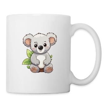 Koala Niedliche Karikatur Kawaii Aquarell Tier Haustier - Tasse - Weiß - Rechts