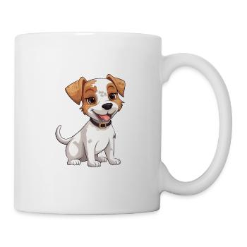 Parson Russell Terrier Hund Niedliche Karikatur Kawaii Wat - Tasse - Weiß - Rechts