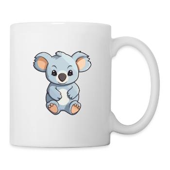 Koala Niedliche Karikatur Kawaii Aquarell Tier Haustier - Tasse - Weiß - Rechts