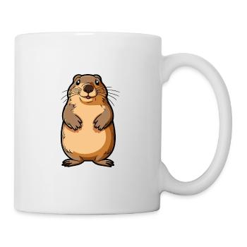 Gopher Cute Cartoon Kawaii Watercolor Animal Pet - Mug - white - Right