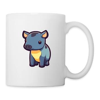 Tapir Cute Cartoon Kawaii Watercolor Animal Pet - Mug - white - Right