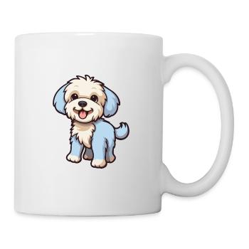 Hund niedliche Karikatur Kawaii Aquarell Tier Haustier - Tasse - Weiß - Rechts