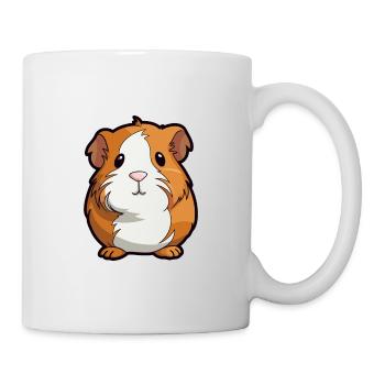 Cochon d’Inde mignon dessin animé kawaii aquarelle Animal P - Mug blanc - blanc - Droite