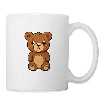Bär niedliche Karikatur Kawaii Aquarell Tier Haustier - Tasse - Weiß - Rechts