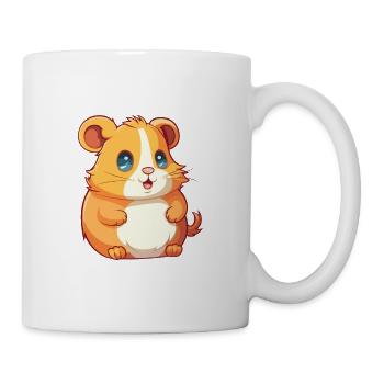 Hamster Colorful Watercolor Cartoon Kawaii Animal - Mug - white - Right