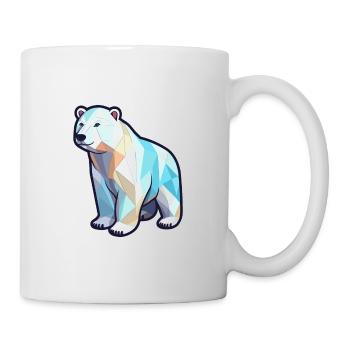 Ours polaire mignon dessin animé kawaii aquarelle Animal P - Mug blanc - blanc - Droite