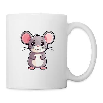 Rat Cute Cartoon Kawaii Watercolor Animal Pet - Mug - white - Right