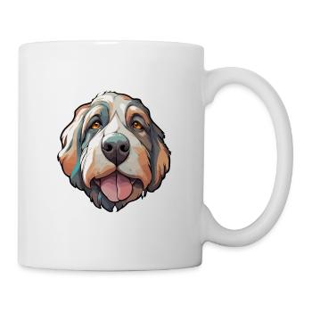 Chien / Animal / Animal de compagnie / Patte / Nez poilu / Wauwau - Mug blanc - blanc - Droite