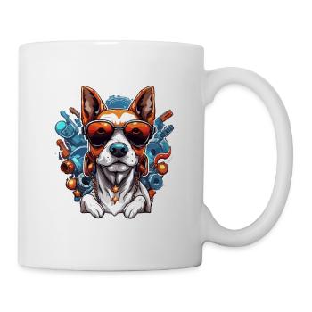 Chien / Animal / Animal de compagnie / Patte / Nez poilu / Wauwau - Mug blanc - blanc - Droite