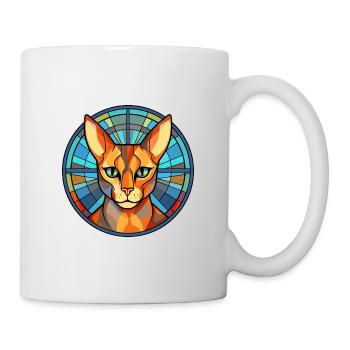 Ocicat Bunte Karikatur Kawaii Anima - Tasse - Weiß - Rechts