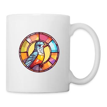 Kuckuck Bunte Karikatur Kawaii Anima - Tasse - Weiß - Rechts