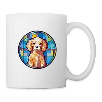 Hund Bunte Karikatur Kawaii Tier - Tasse - Weiß - Rechts