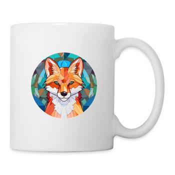 Fuchs Buntes Buntes Karikatur Kawaii Tier - Tasse - Weiß - Rechts