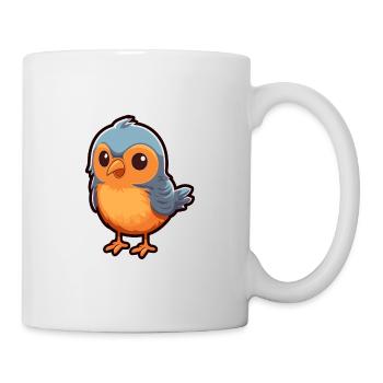 Bird Cute Cartoon Kawaii Watercolor Animal Pet - Mug - white - Right