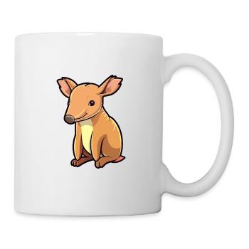 Aardvark Cute Cartoon Kawaii Watercolor Animal Pet - Mug - white - Right