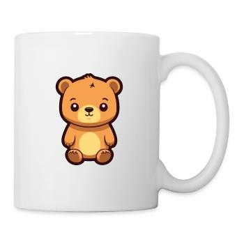 Bär niedliche Karikatur Kawaii Aquarell Tier Haustier - Tasse - Weiß - Rechts