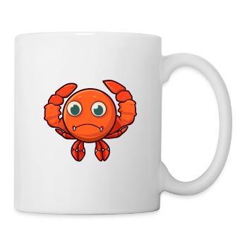 Craw Mignon Dessin Animé Kawaii Aquarelle Animal De Compagnie - Mug blanc - blanc - Droite