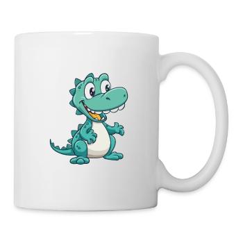 Crocodile Mignon Dessin Animé Kawaii Aquarelle Animal Pe - Mug blanc - blanc - Droite