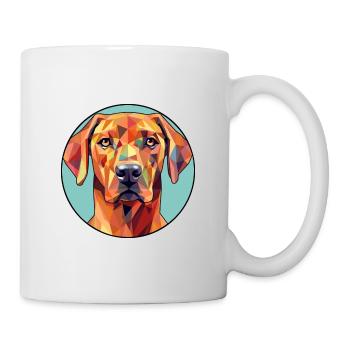 Rhodesian Ridgeback Hund Buntes Glas Buntes Auto - Tasse - Weiß - Rechts
