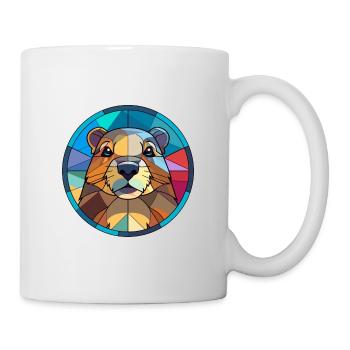 Und täglich grüßt Murmeltier Bunte Karikatur Kawaii An - Tasse - Weiß - Rechts