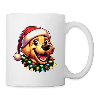 Labrador Merry Christmas - Winter Celebration - Mug - white - Right