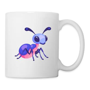 Fourmi mignon heureux kawaii dessin animé Clipart Animal - Mug blanc - blanc - Droite