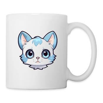 Aegean Cat Cute Happy Kawaii Cartoon Clipart Anima - Mug - white - Right