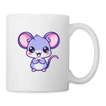 Rat Cute Happy Kawaii Cartoon Clipart Animal - Mug - white - Right